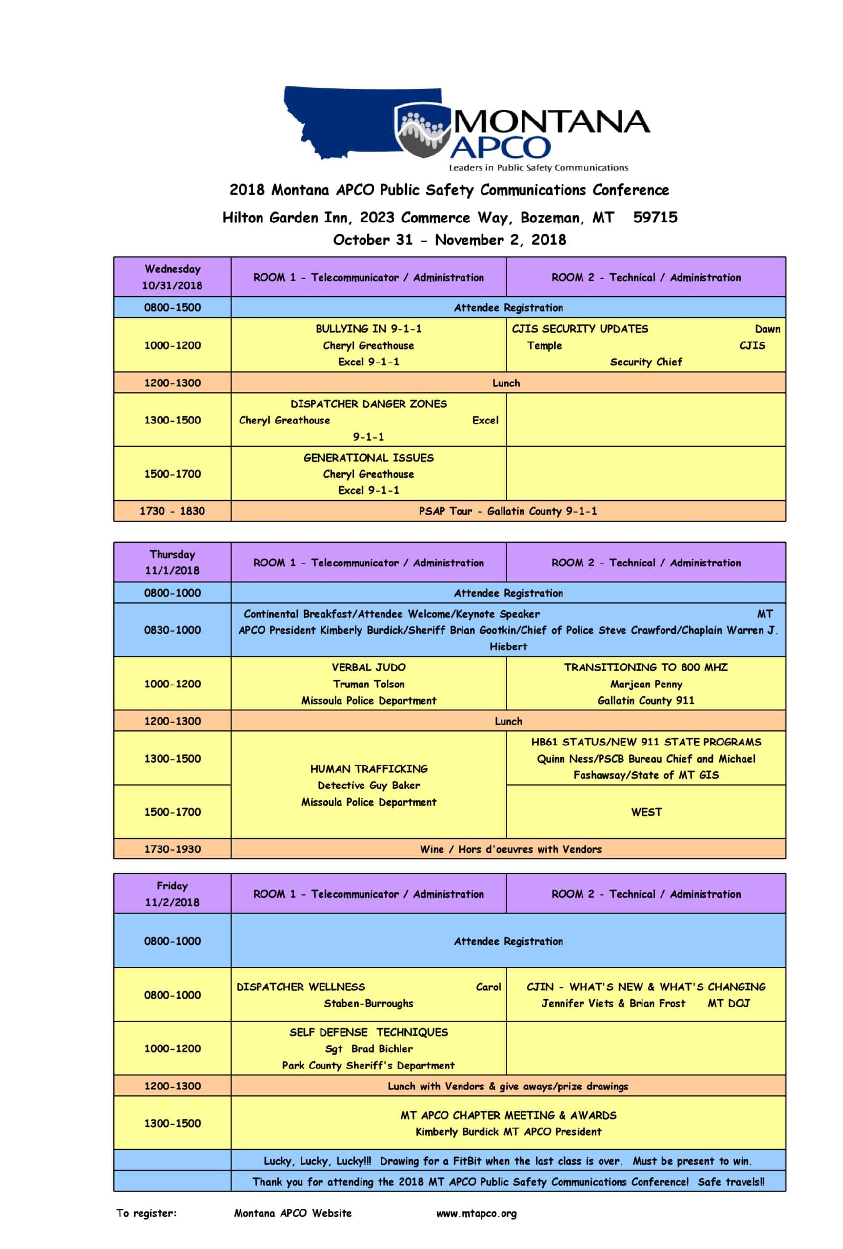 Conference Schedule Template