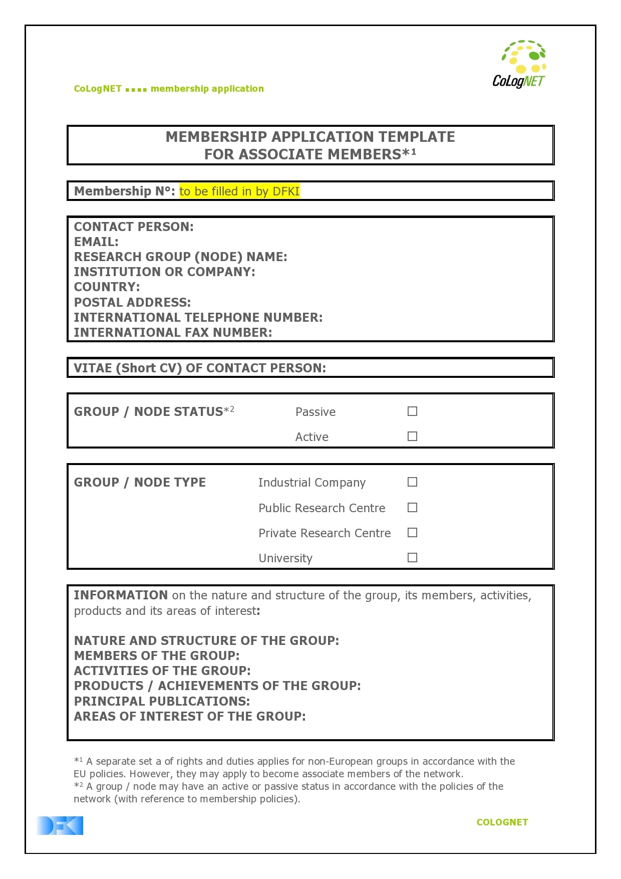 25 Membership Application Form Templates [Word, Excel, PDF Throughout School Registration Form Template Word