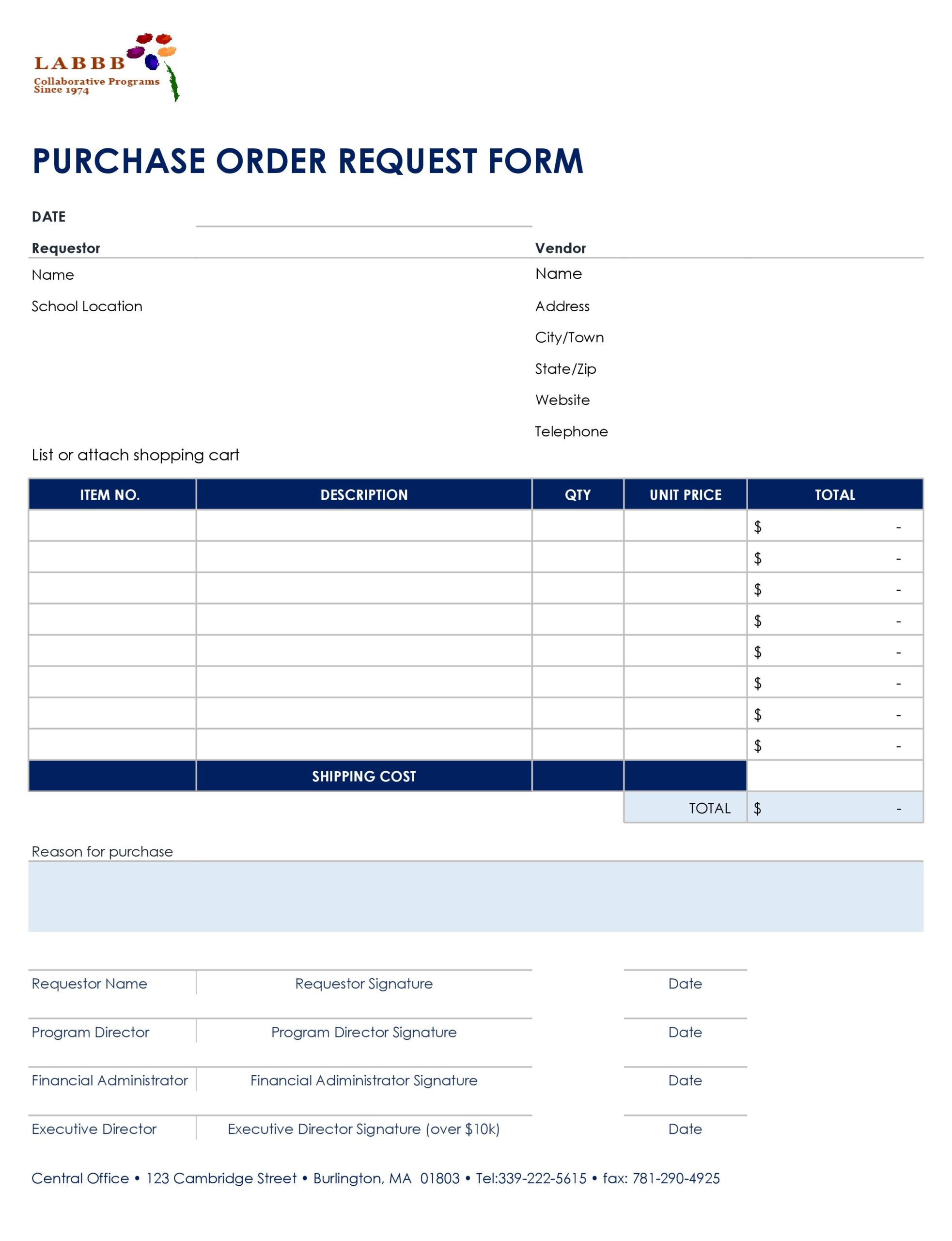 free excel purchase order template