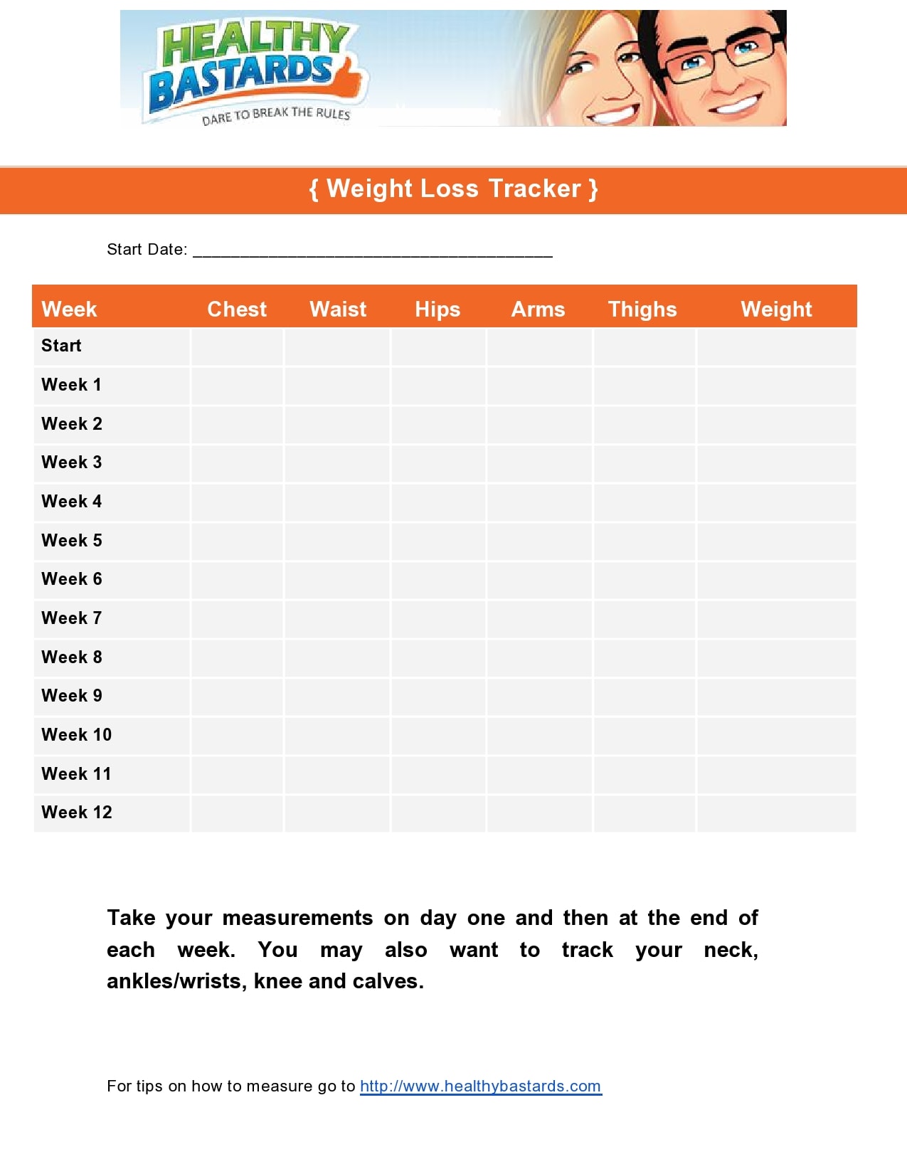 30 Perfect Weight Loss Spreadsheets (+Goal Charts)