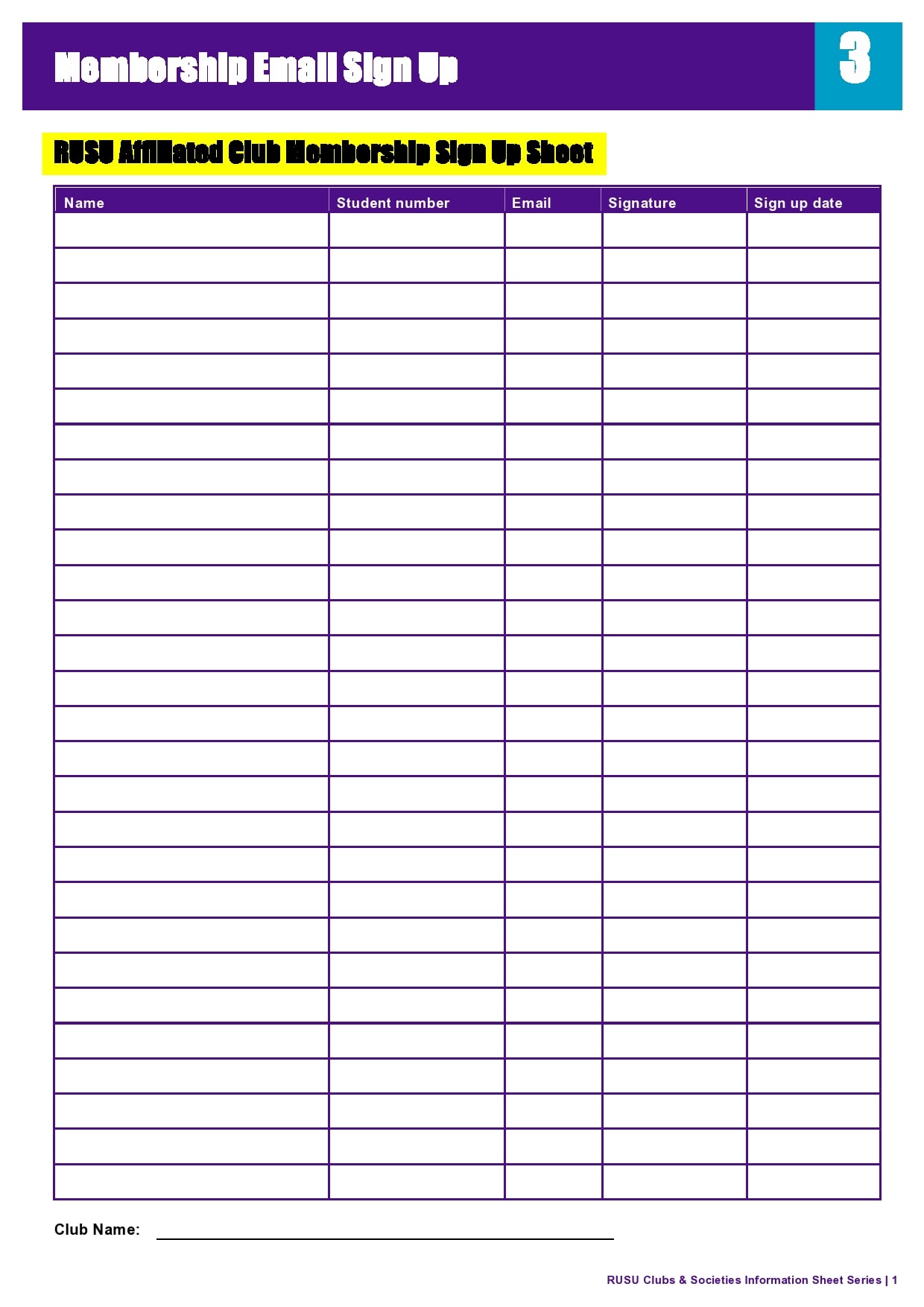 30 Best Email Sign Up Sheet Templates (Word/Excel)