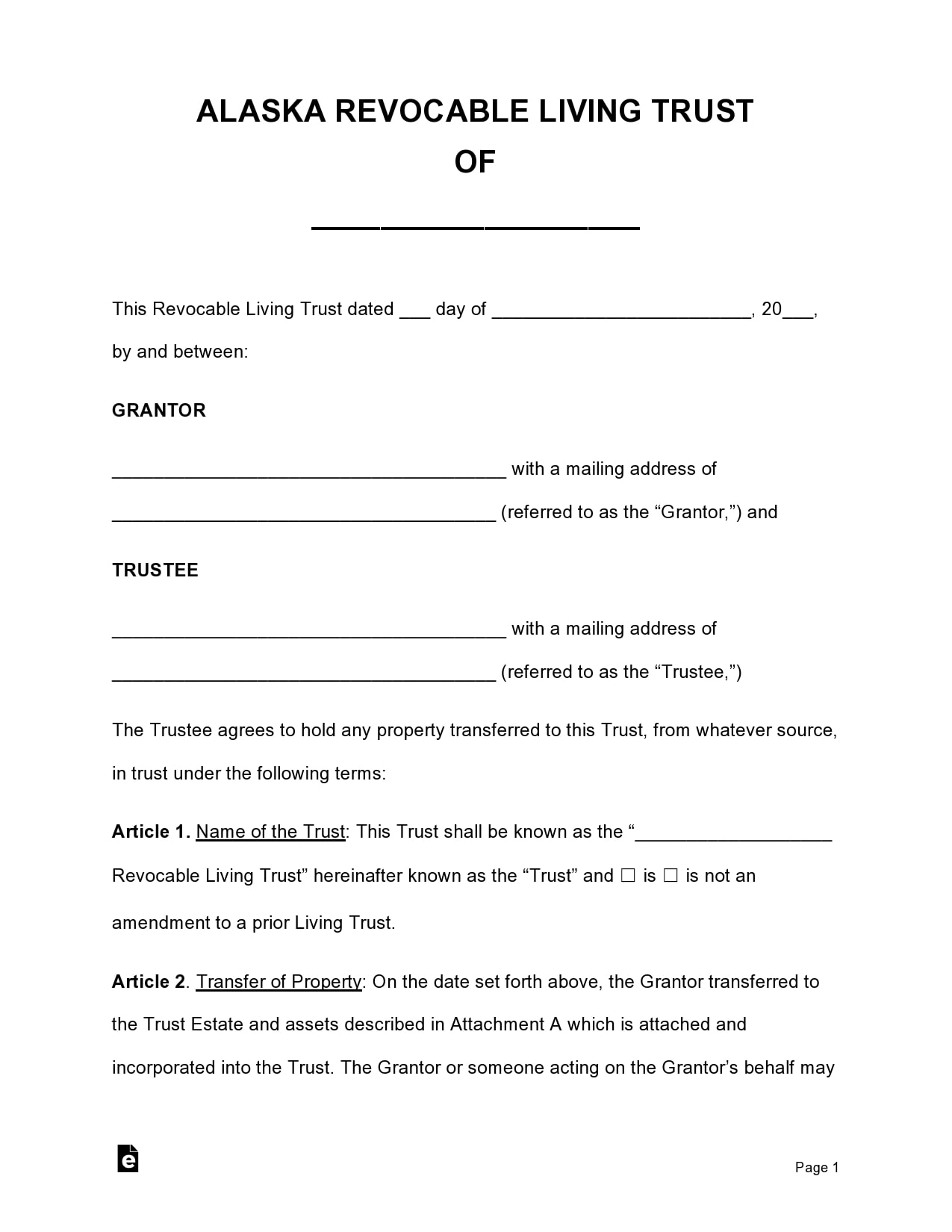 30 Free Living Trust Forms Templates Word Templatearchive