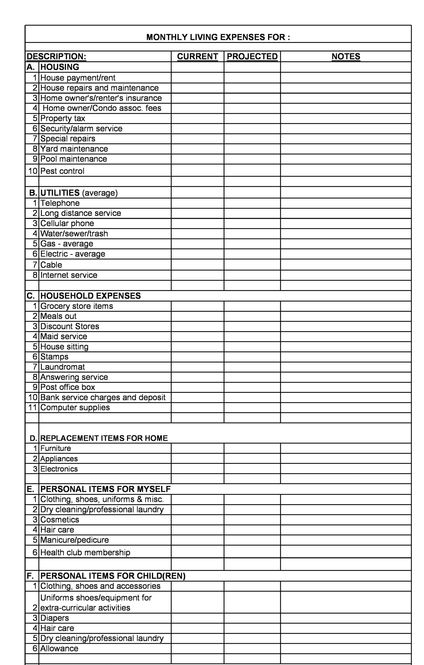 30-effective-monthly-expenses-templates-bill-trackers