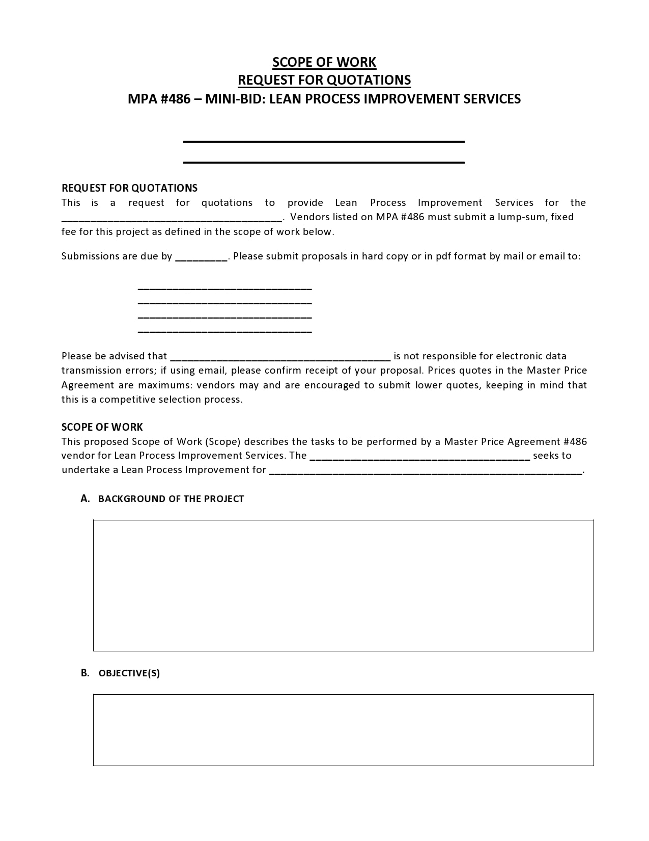 22 Simple Scope Of Work Templates (& Examples) Within scope of work agreement template
