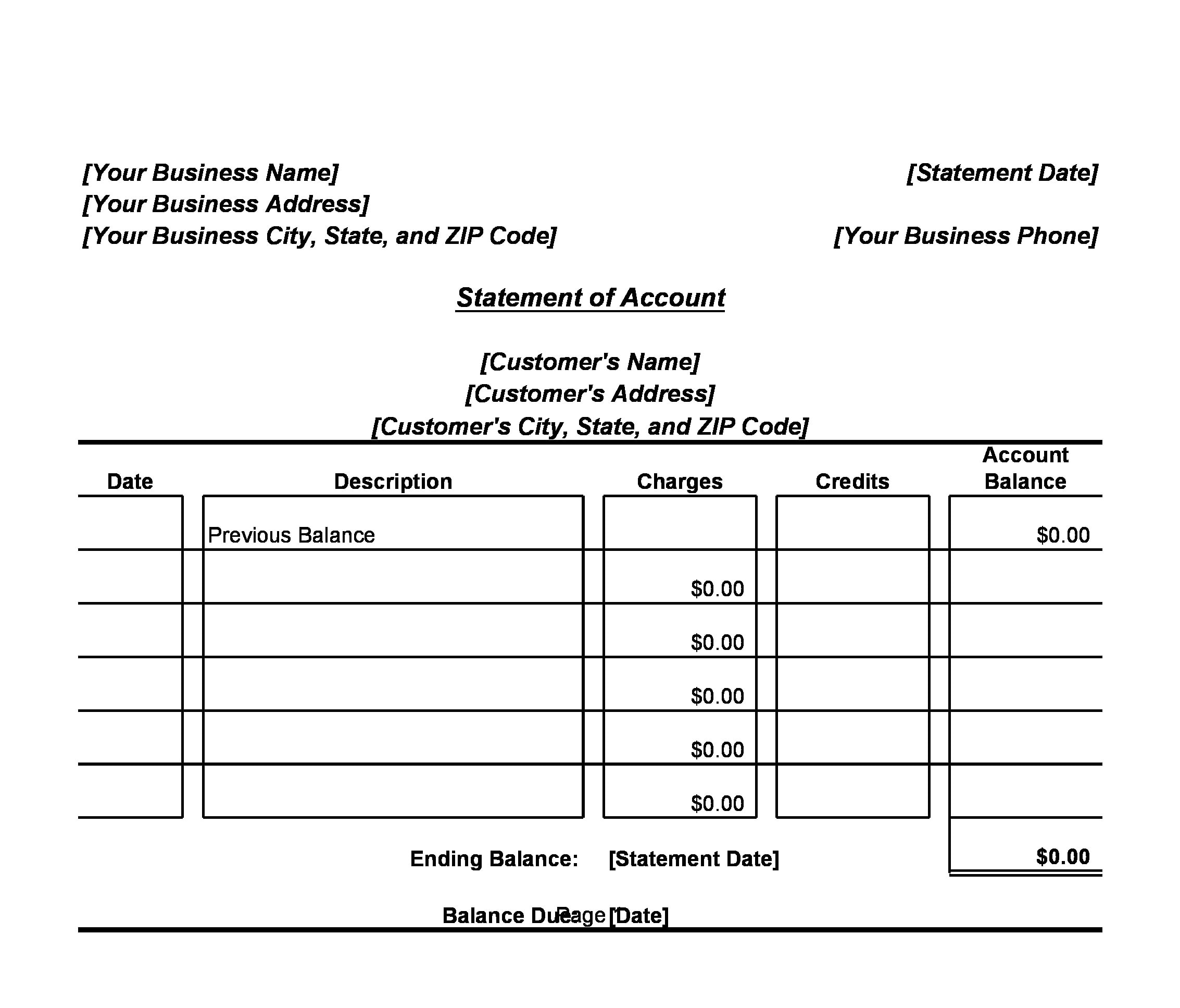 30 Account Statement Templates [Free] - TemplateArchive