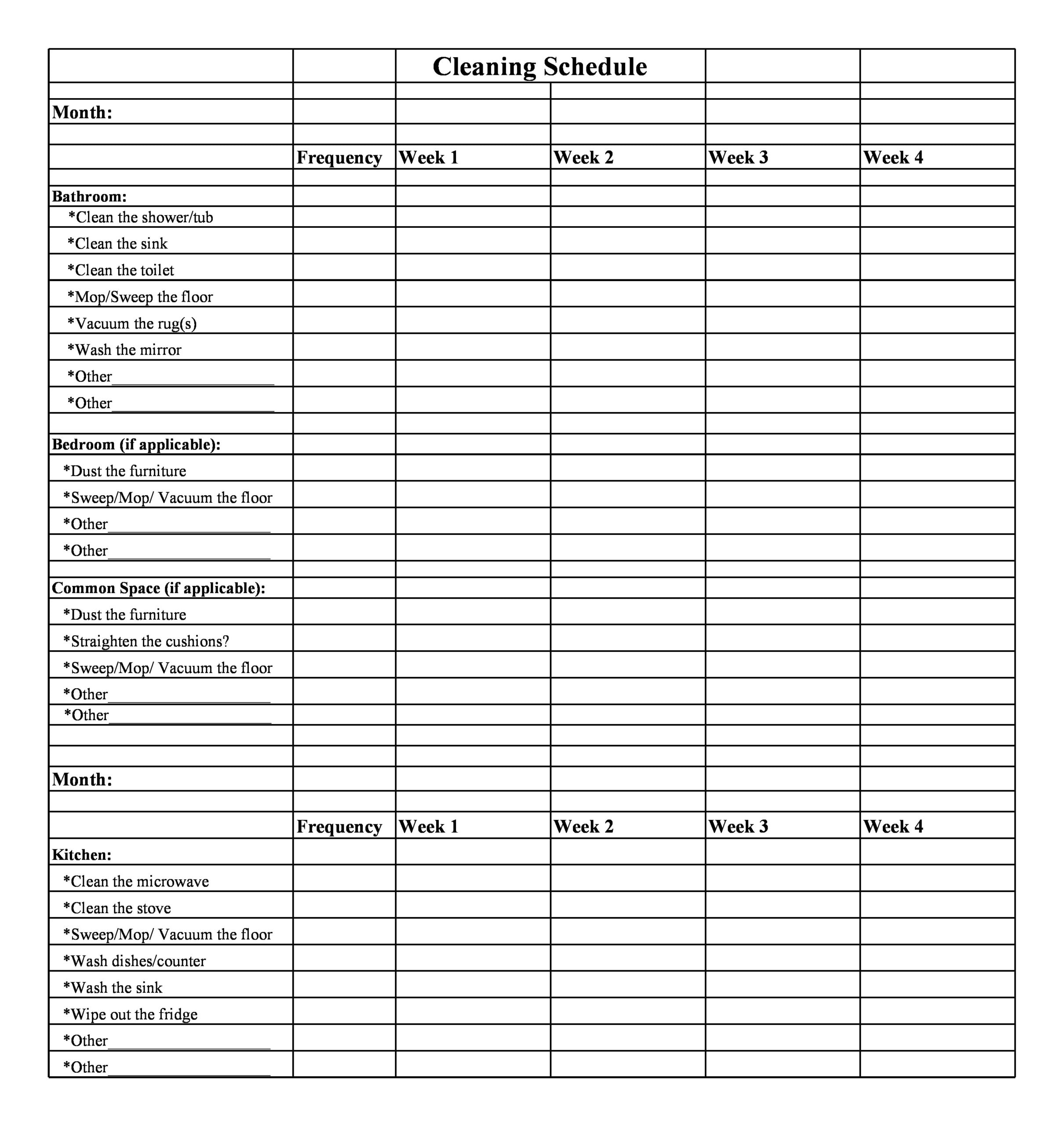 Commercial Kitchen Cleaning Checklist Template Wow Blog