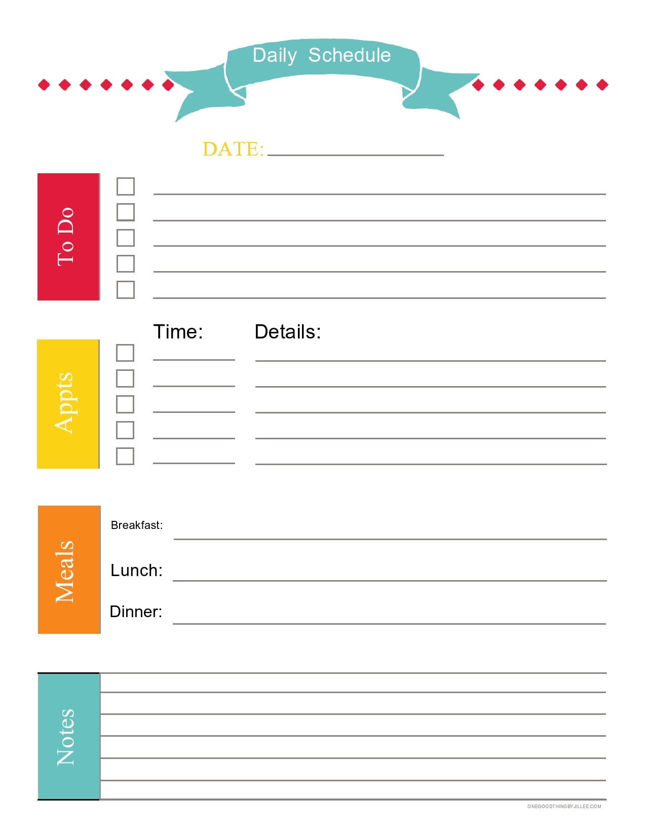 30 Free Daily Schedule Templates (Excel & Word) TemplateArchive