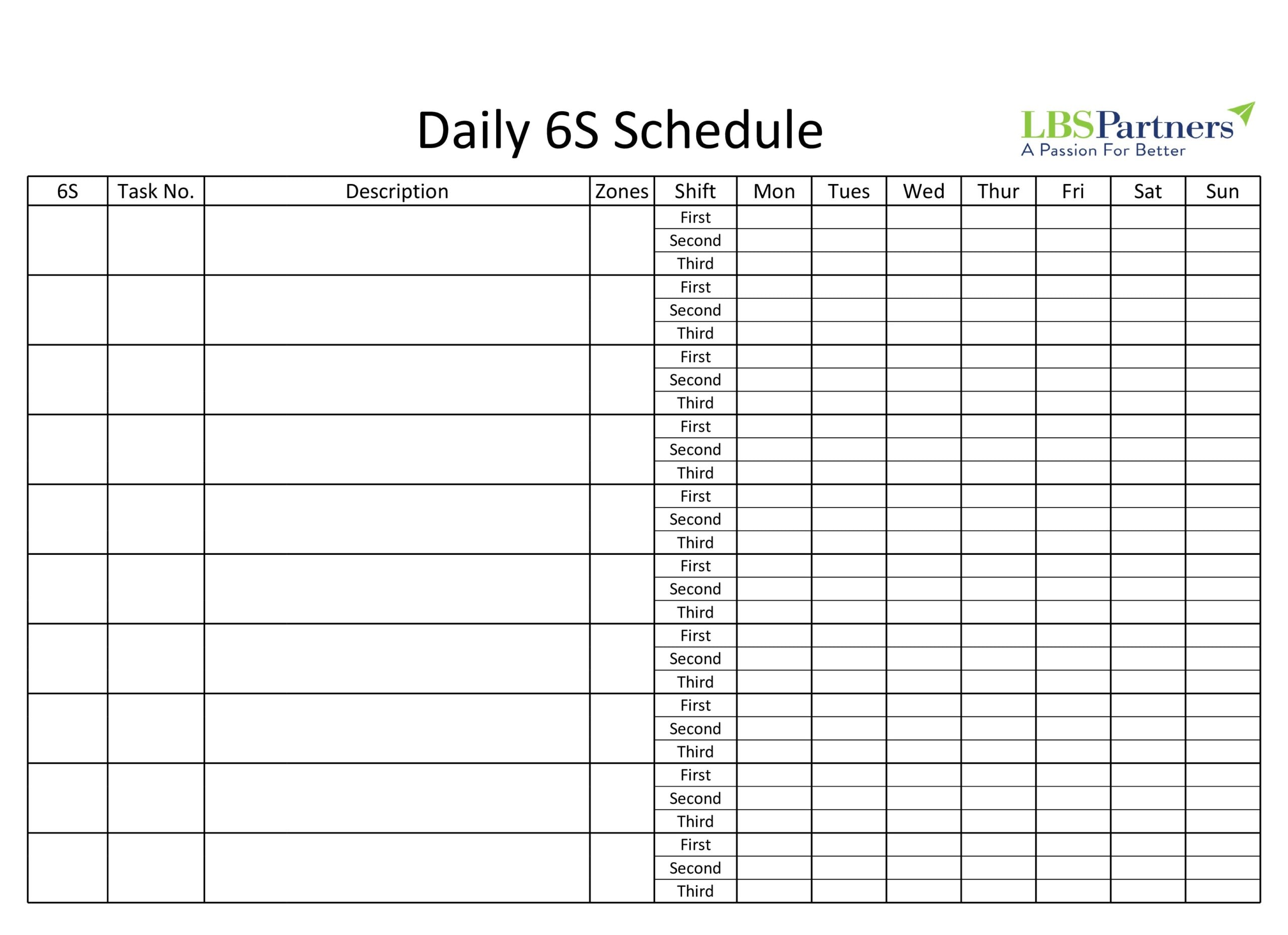 30 Free Daily Schedule Templates (Excel & Word) TemplateArchive