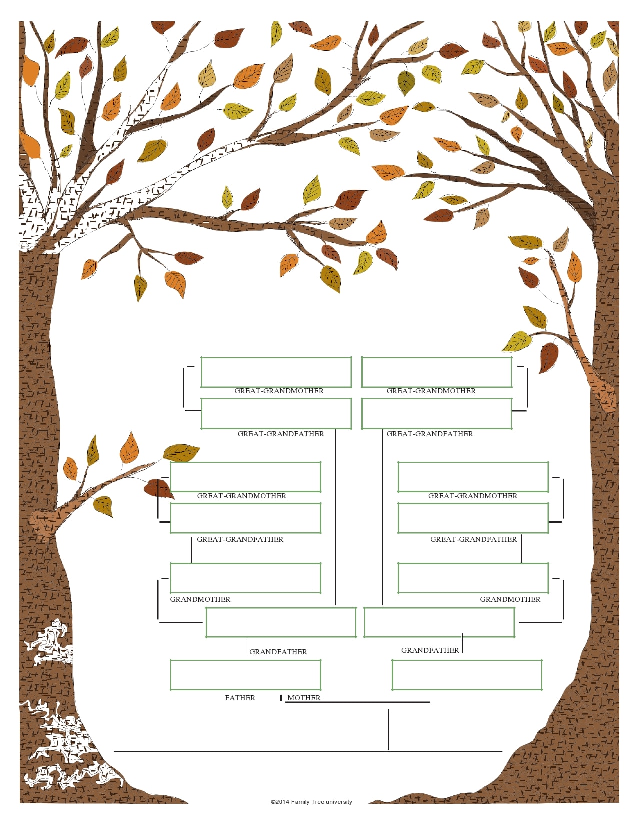 21 Editable Family Tree Templates [21% Free] - TemplateArchive Within Fill In The Blank Family Tree Template