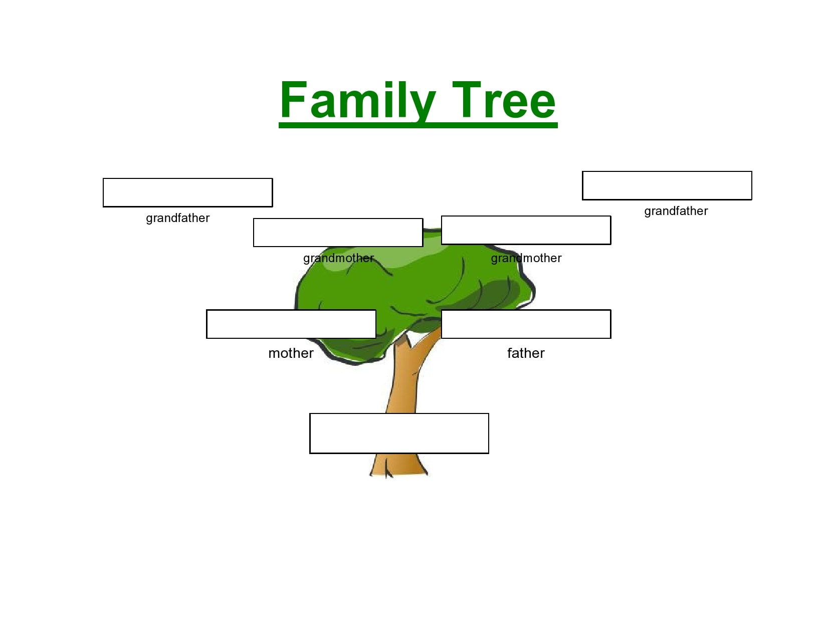 free editable family tree charts