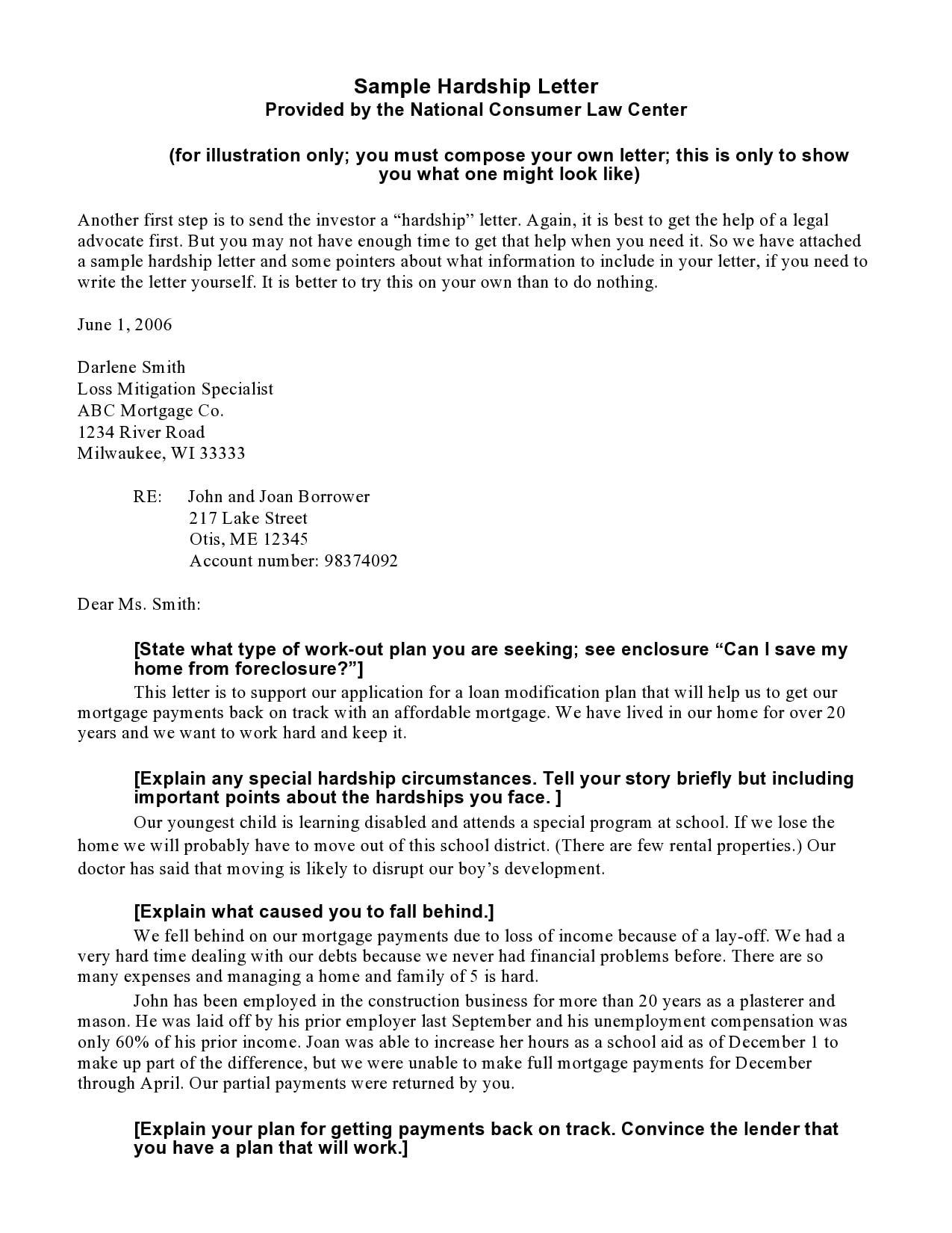23 Effective Financial Hardship Letter Templates - TemplateArchive In Letter Of Explanation Template