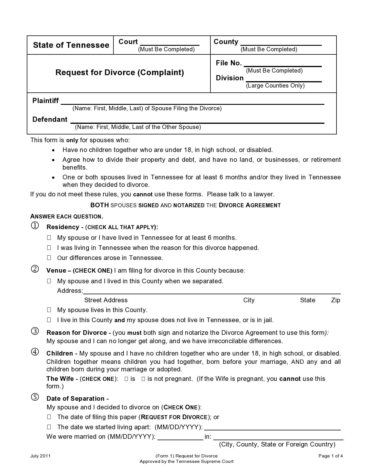 30 free divorce papers real fake templatearchive