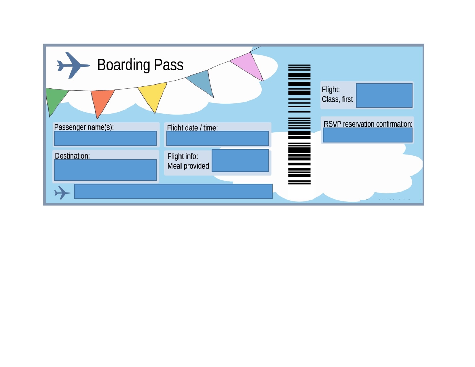 22 Editable Plane Ticket Templates (Word, PDF) - TemplateArchive Inside Plane Ticket Template Word