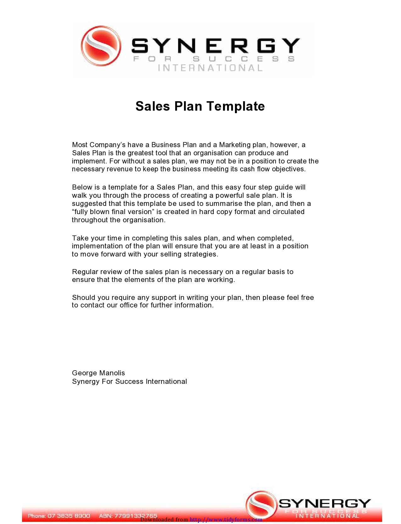 sales strategies template 22