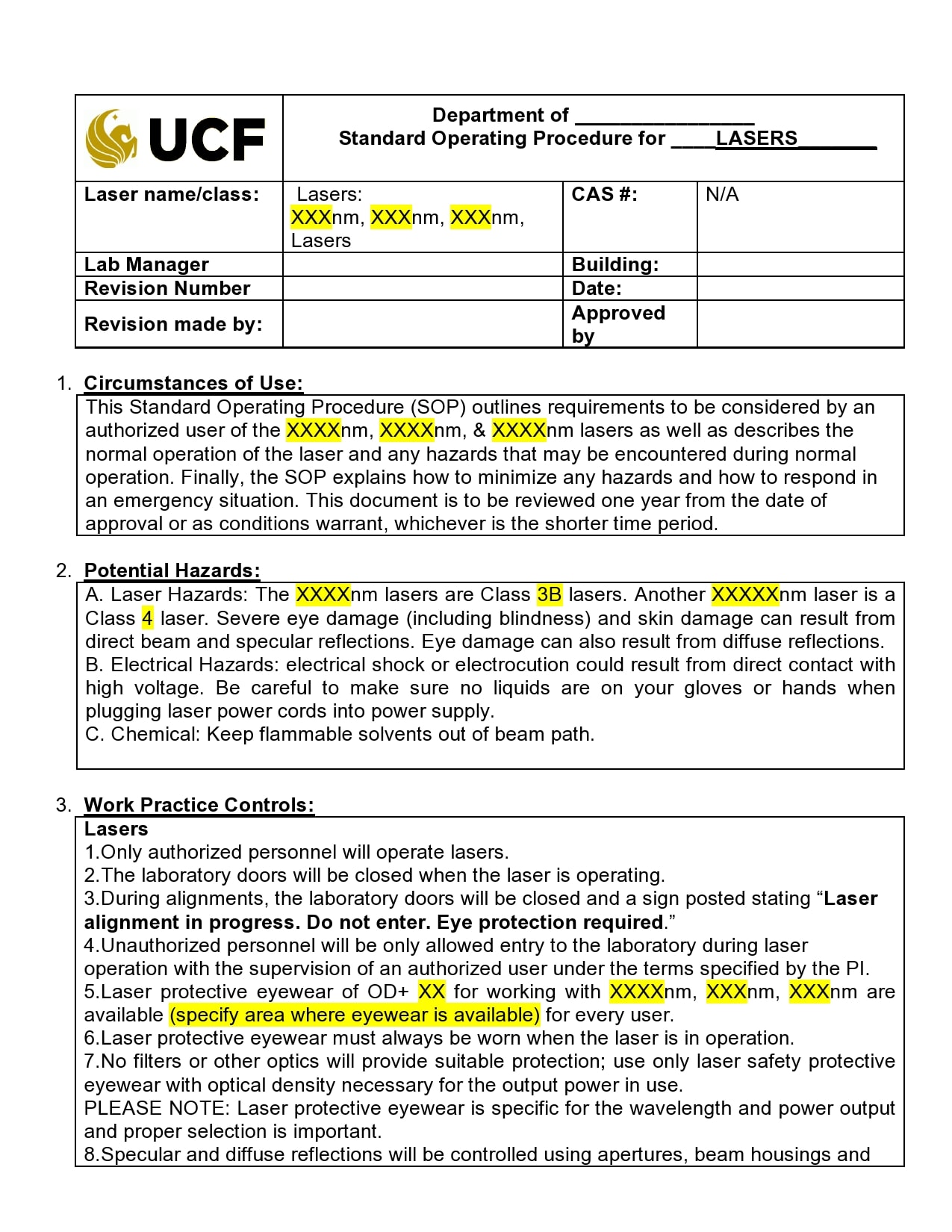 standard operating procedure template visual paradigm