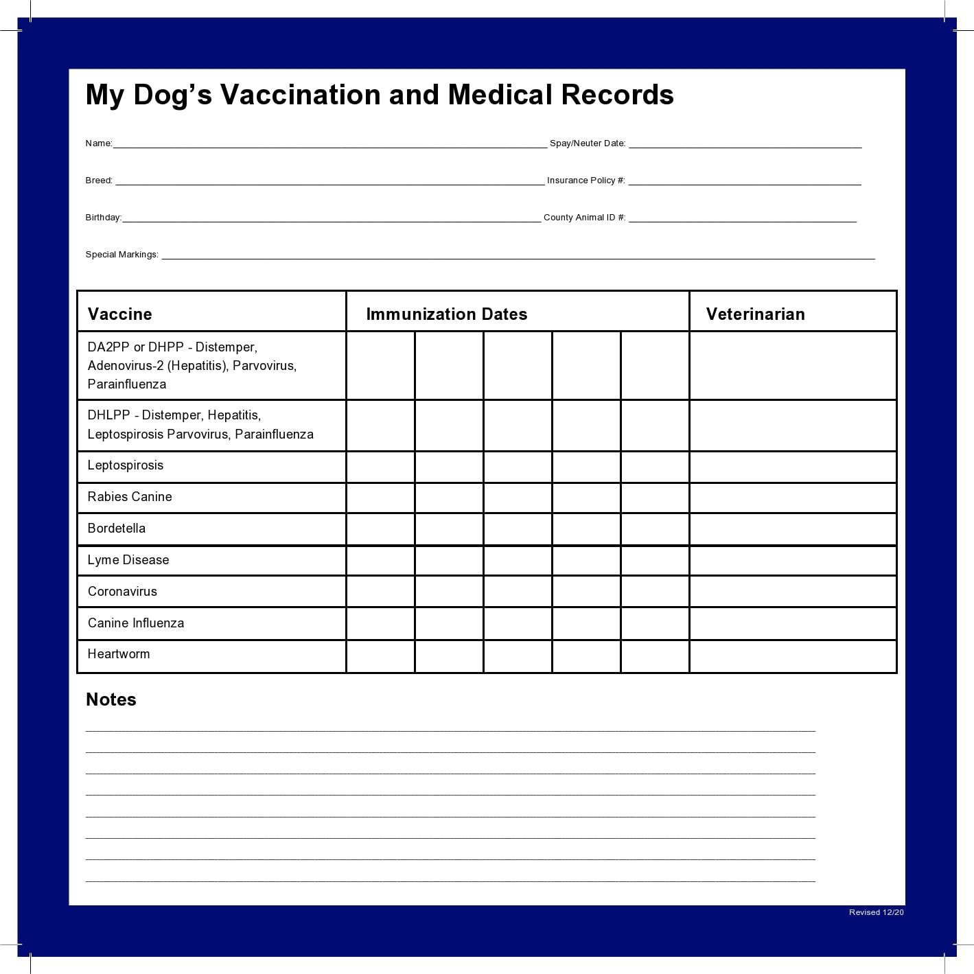 40-printable-dog-puppy-vaccination-records-templatearchive