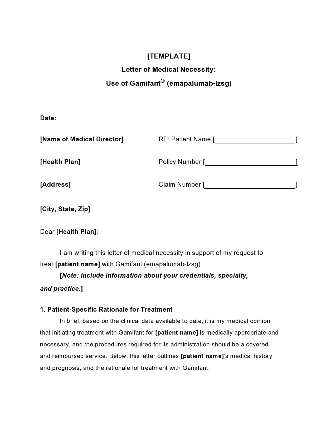 40 Best Letter Of Medical Necessity Templates And Examples 6938